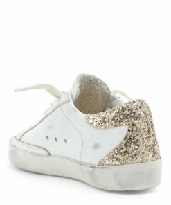 Golden Goose Baskets Bébé Superstar Cuir Glitter Blanc Doré -Golden Goose-boutique golde37735 pck20220314 3
