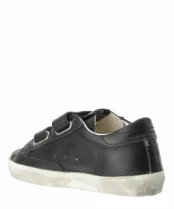 Golden Goose Baskets Bébé Old School Cuir Noir -Golden Goose-boutique golde37737 pck20211224 3