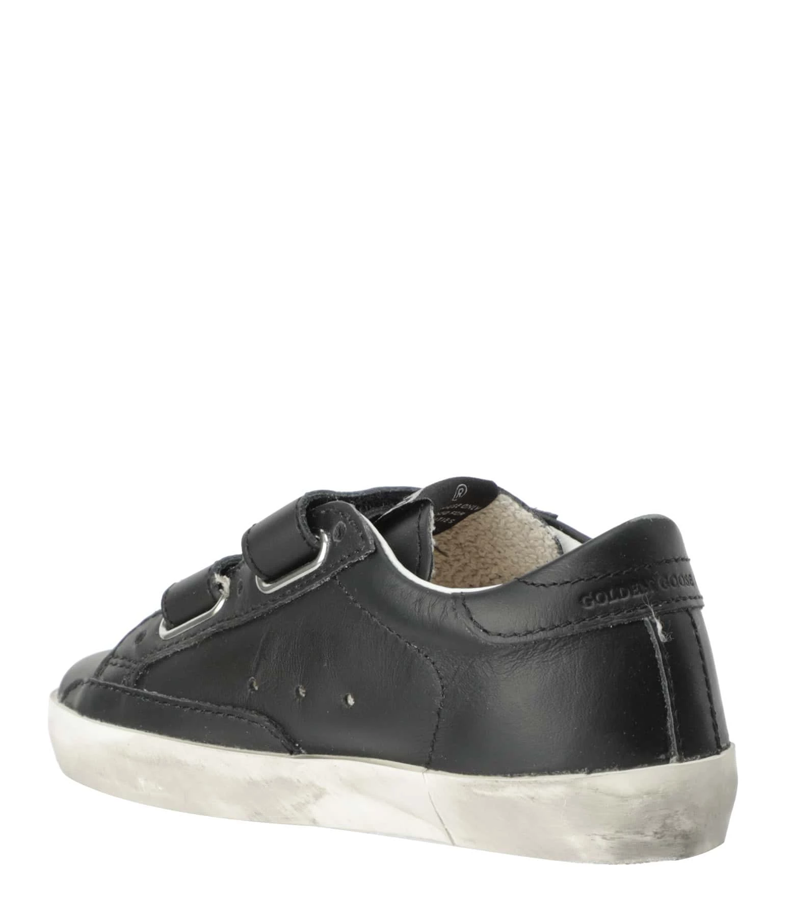 Golden Goose Baskets Enfant Old School Cuir Noir 5 Golden Goose Baskets Enfant Old School Cuir Noir – Image 3