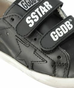 Golden Goose Baskets Bébé Old School Cuir Noir -Golden Goose-boutique golde37737 pck20211224 4