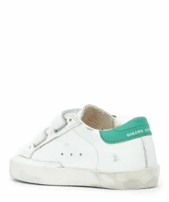 Golden Goose Baskets Enfant Old School Cuir Blanc Vert 8 Golden Goose Baskets Enfant Old School Cuir Blanc Vert -Golden Goose-boutique golde37739 pck20211116 3 1
