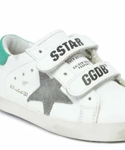 Golden Goose Baskets Enfant Old School Cuir Blanc Vert 9 Golden Goose Baskets Enfant Old School Cuir Blanc Vert -Golden Goose-boutique golde37739 pck20211116 4 1