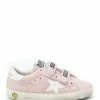 Golden Goose Baskets Bébé Old School Cuir Suédé Rose Blanc -Golden Goose-boutique golde37741 pck20220413 1