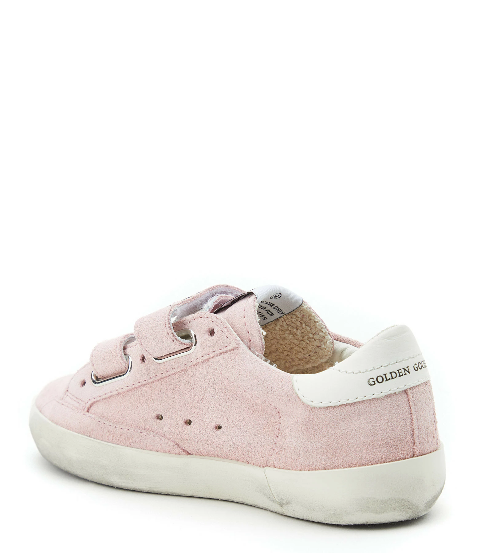 Golden Goose Baskets Bébé Old School Cuir Suédé Rose Blanc 5 Golden Goose Baskets Bébé Old School Cuir Suédé Rose Blanc – Image 3