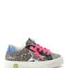 Golden Goose Baskets Bébé May Cuir Suédé Léopard Rose -Golden Goose-boutique golde37742 pck20220321 1