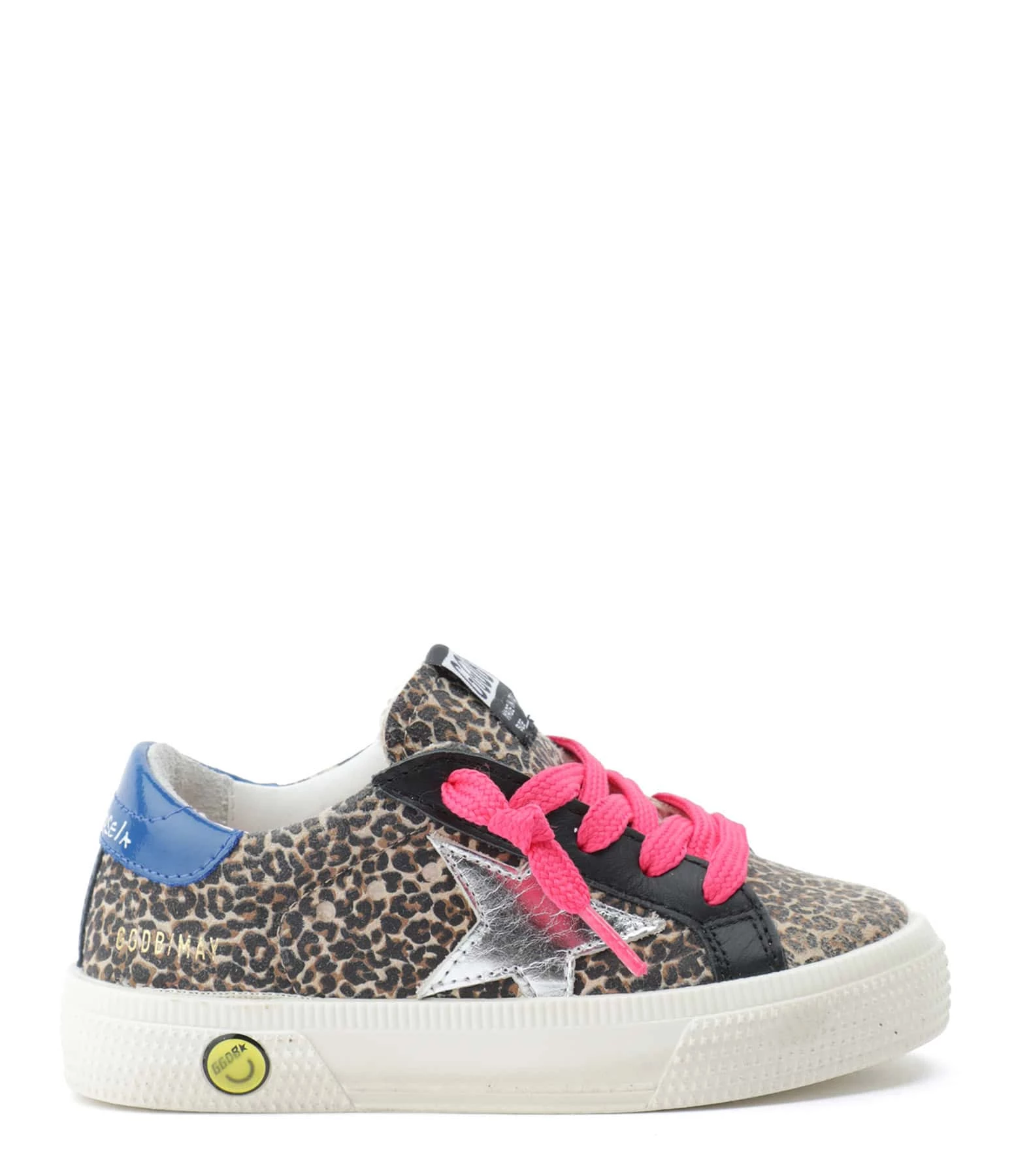 Golden Goose Baskets Bébé May Cuir Suédé Léopard Rose 3 Golden Goose Baskets Bébé May Cuir Suédé Léopard Rose