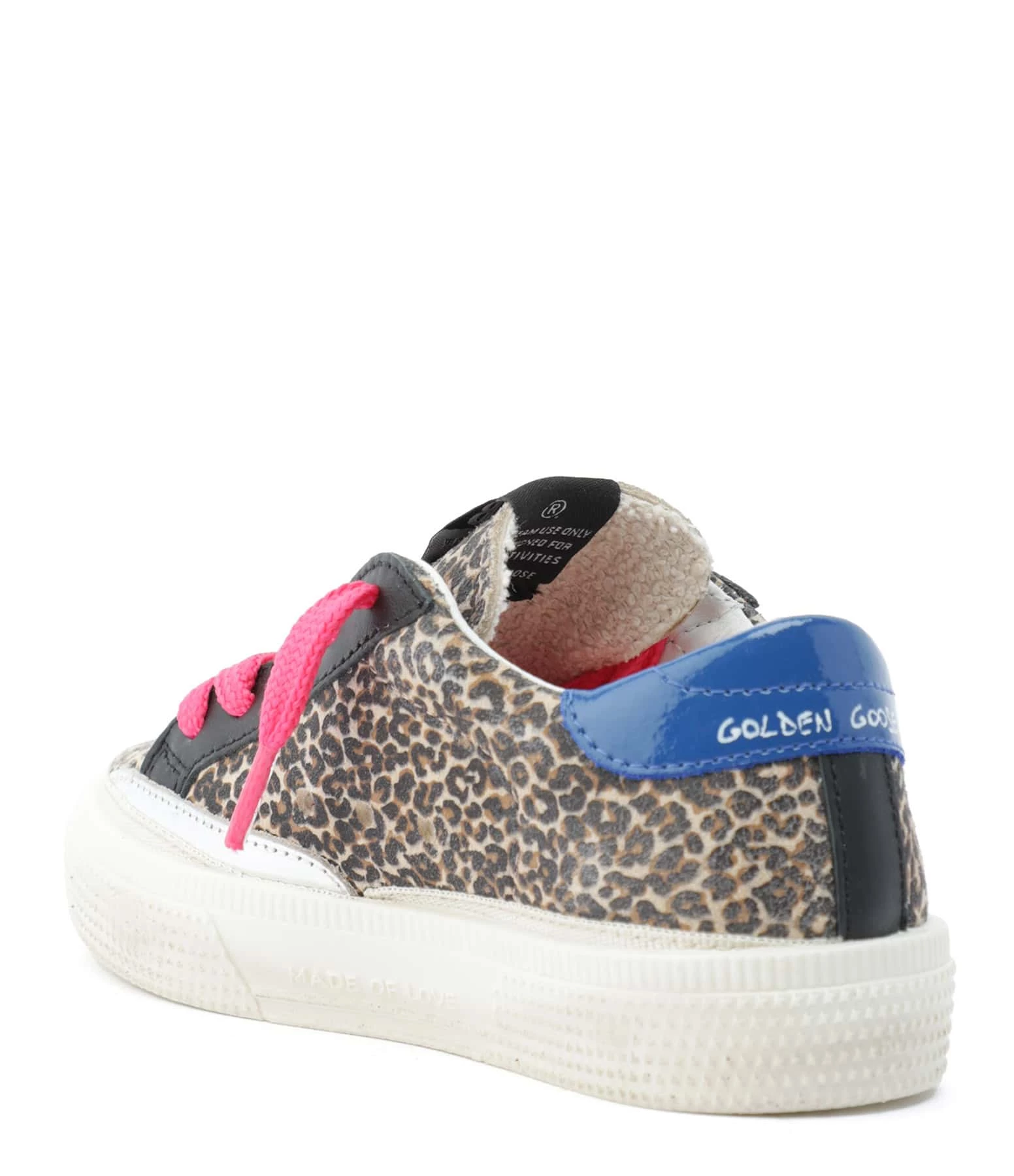Golden Goose Baskets Bébé May Cuir Suédé Léopard Rose 5 Golden Goose Baskets Bébé May Cuir Suédé Léopard Rose – Image 3