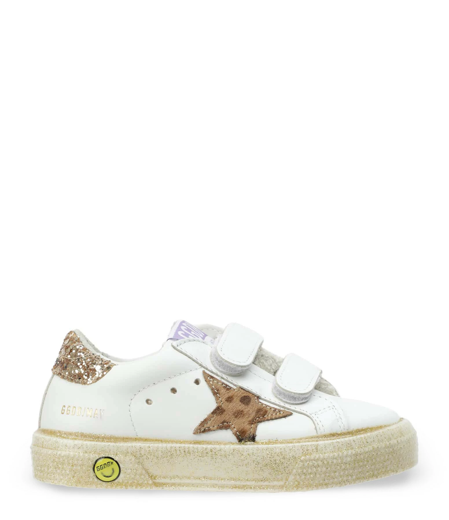 Golden Goose Baskets Bébé May School Cuir Blanc Doré 3 Golden Goose Baskets Bébé May School Cuir Blanc Doré