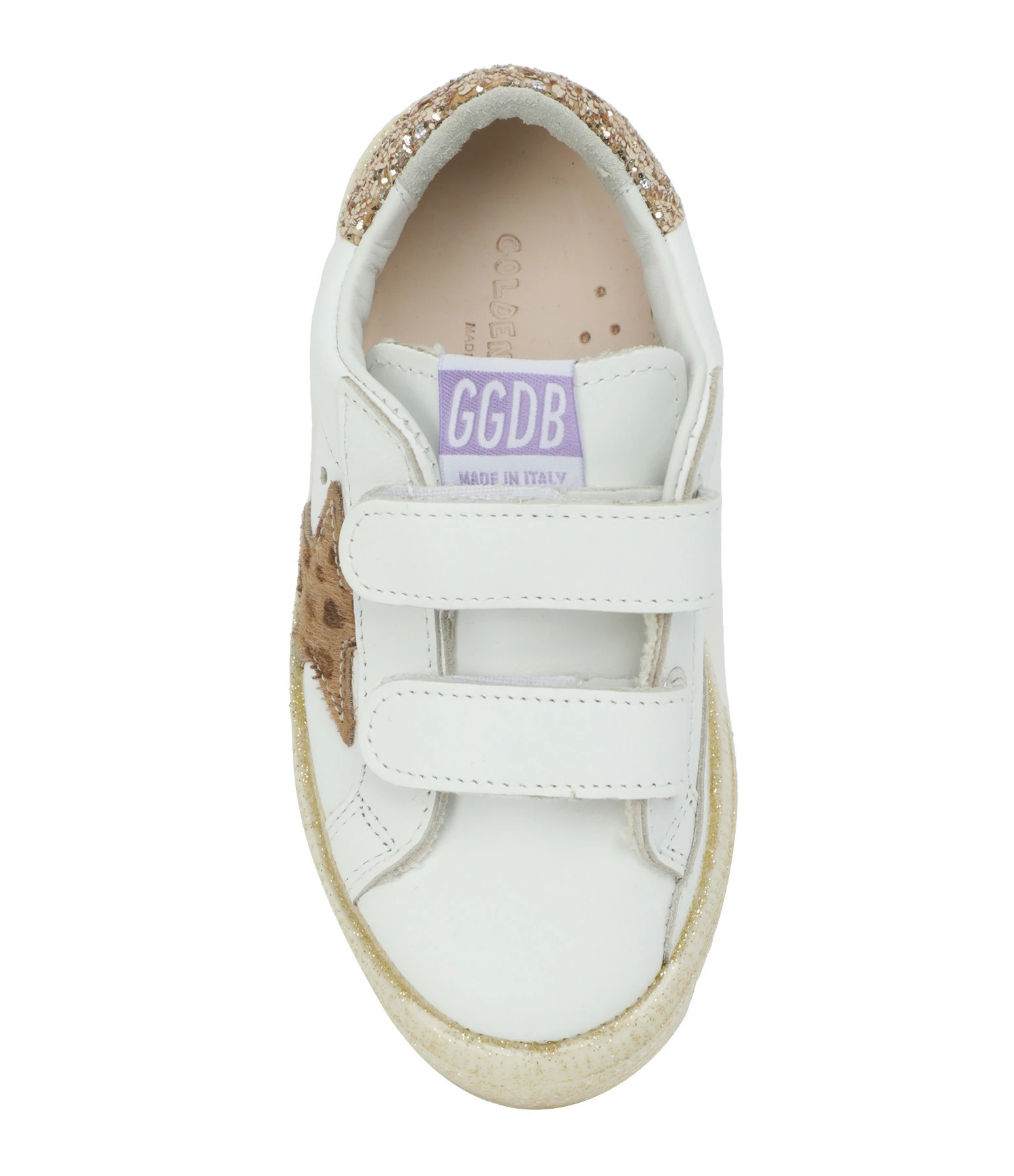 Golden Goose Baskets Bébé May School Cuir Blanc Doré 4 Golden Goose Baskets Bébé May School Cuir Blanc Doré – Image 2