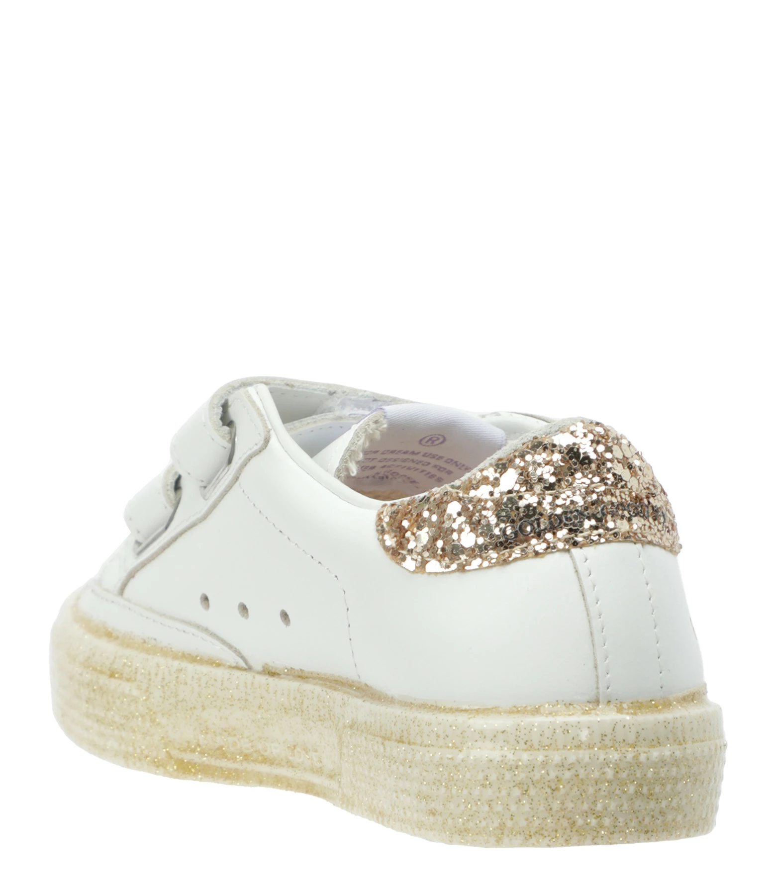 Golden Goose Baskets Bébé May School Cuir Blanc Doré 5 Golden Goose Baskets Bébé May School Cuir Blanc Doré – Image 3