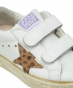 Golden Goose Baskets Bébé May School Cuir Blanc Doré 9 Golden Goose Baskets Bébé May School Cuir Blanc Doré -Golden Goose-boutique golde37744 pck20211216 4