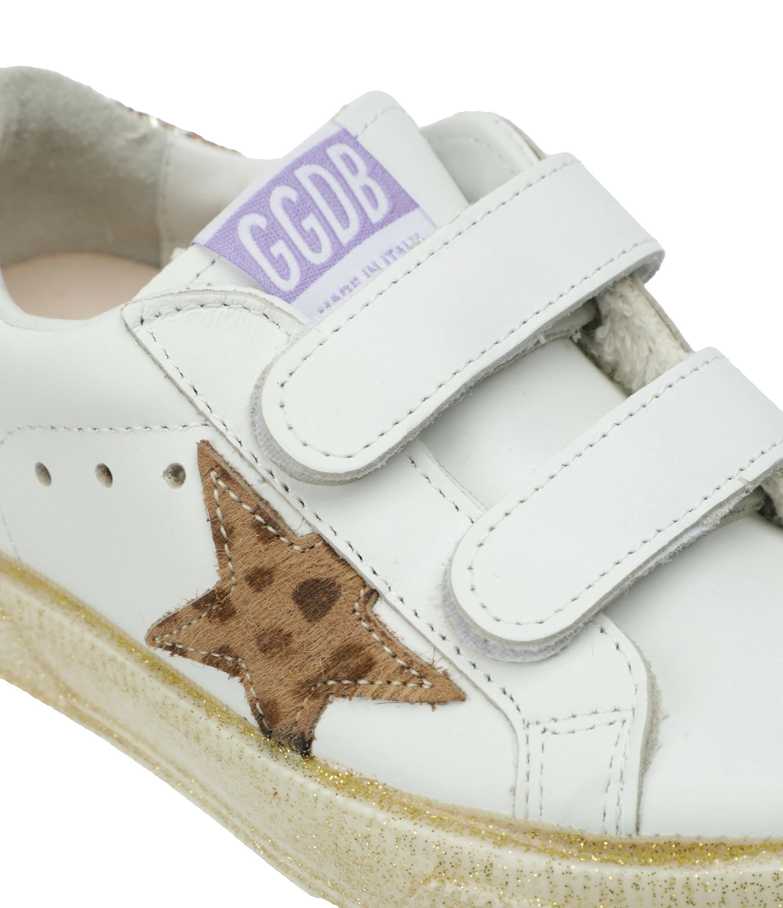 Golden Goose Baskets Bébé May School Cuir Blanc Doré 6 Golden Goose Baskets Bébé May School Cuir Blanc Doré – Image 4