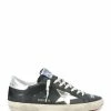 Golden Goose Baskets Superstar Cuir Noir Argenté -Golden Goose-boutique golde37752 pck20211025 1 1