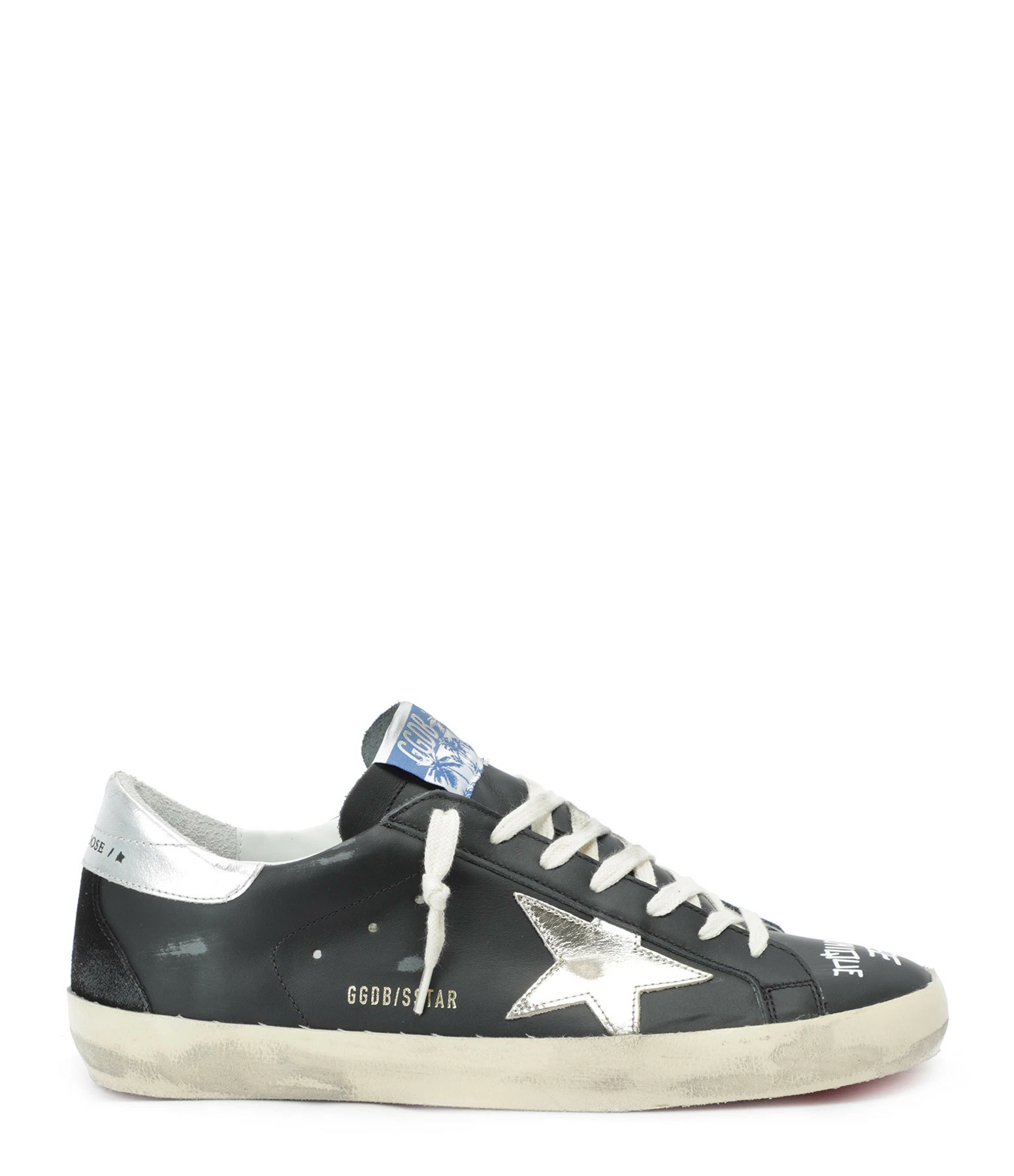 Golden Goose Baskets Superstar Cuir Noir Argenté 3 Golden Goose Baskets Superstar Cuir Noir Argenté