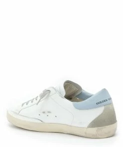 Golden Goose Baskets Superstar Cuir Blanc Bleu Clair -Golden Goose-boutique golde37754 pck20211117 3 1