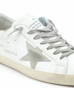 Golden Goose Baskets Superstar Cuir Blanc Bleu Clair -Golden Goose-boutique golde37754 pck20211117 4 1