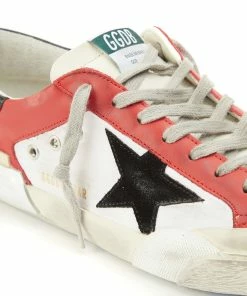Golden Goose Baskets Homme Superstar Cuir Blanc Noir Rouge -Golden Goose-boutique golde37755 pck20220126 4