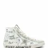 Golden Goose Baskets Francy Sérigraphie Cuir Blanc -Golden Goose-boutique golde37758 pck20220215 1 1