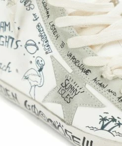 Golden Goose Baskets Homme Francy Sérigraphie Cuir Blanc -Golden Goose-boutique golde37758 pck20220215 4