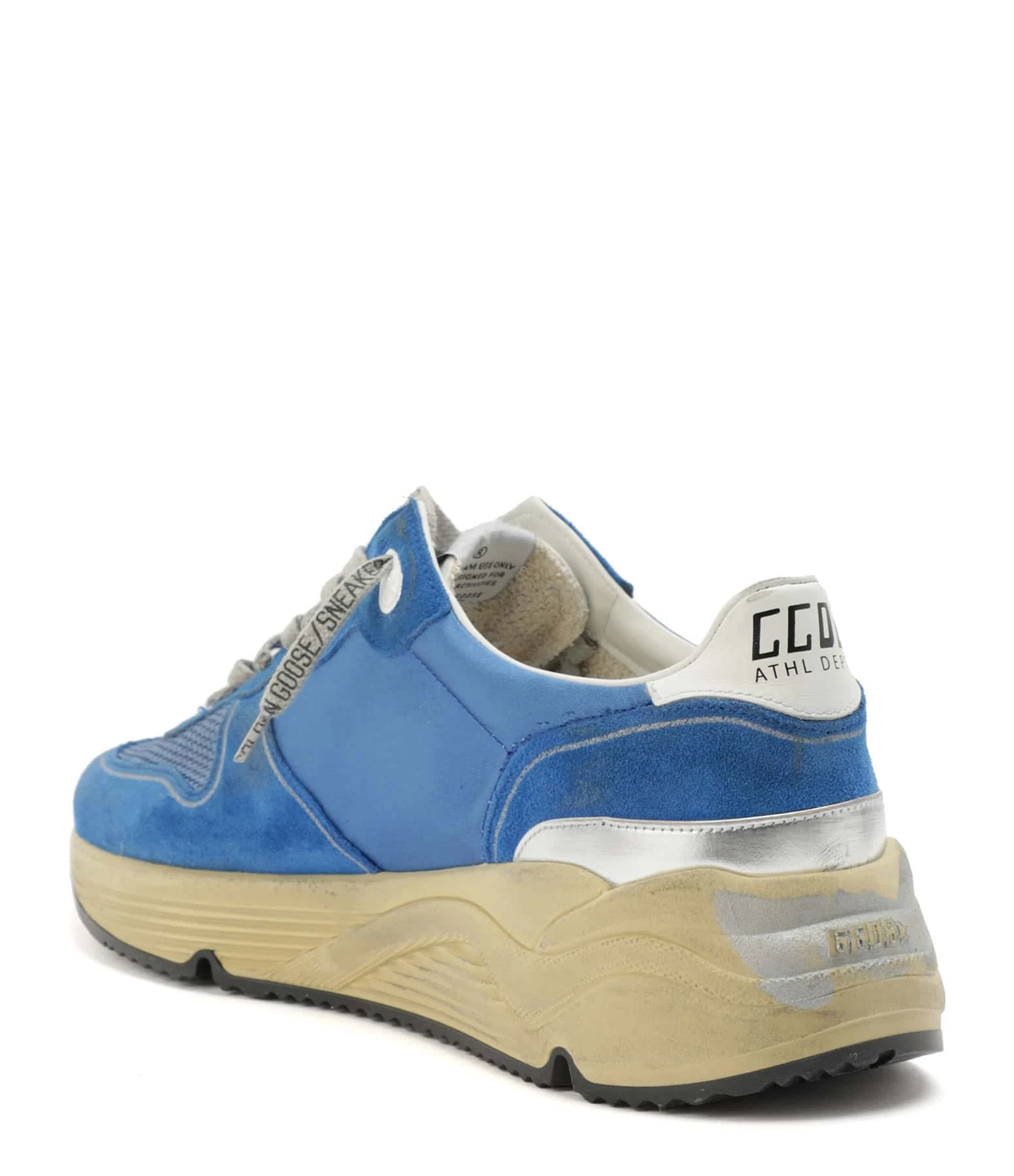 Golden Goose Baskets Homme Running Cuir Suédé Bleu Blanc 5 Golden Goose Baskets Homme Running Cuir Suédé Bleu Blanc – Image 3