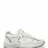 Golden Goose Baskets Homme Running Dad Cuir Suédé Beige