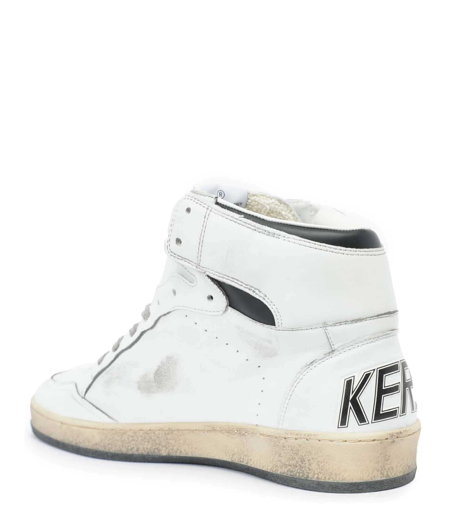 Golden Goose Baskets Homme Sky Star Sérigraphie Cuir Blanc 5 Golden Goose Baskets Homme Sky Star Sérigraphie Cuir Blanc – Image 3