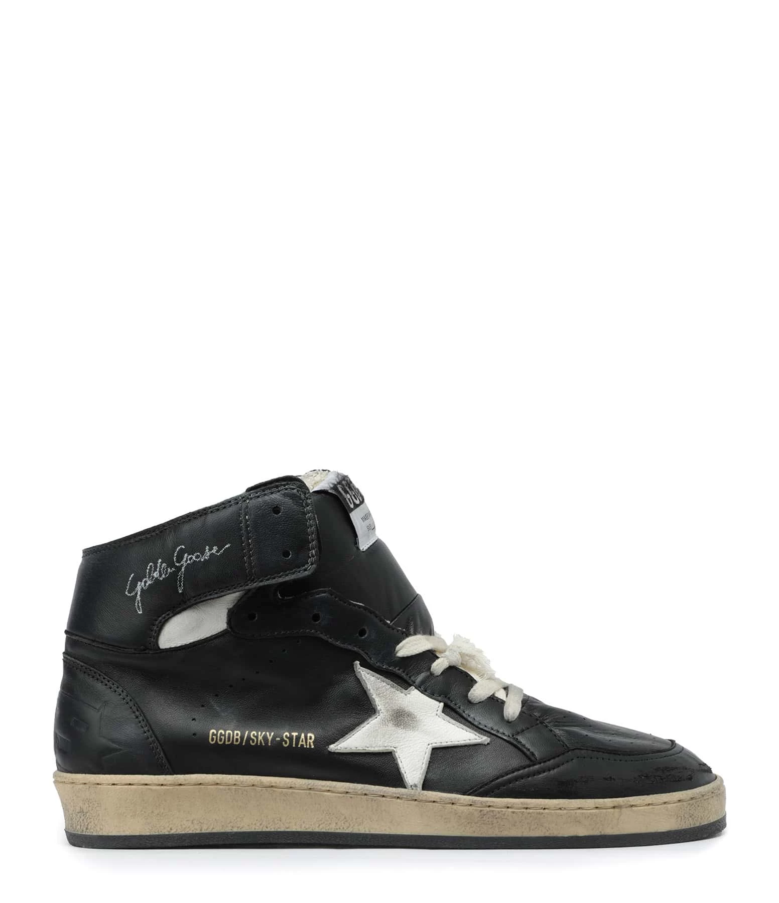 Golden Goose Baskets Homme Sky Star Cuir Noir Blanc 3 Golden Goose Baskets Homme Sky Star Cuir Noir Blanc