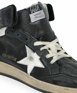 Golden Goose Baskets Homme Sky Star Cuir Noir Blanc 11 Golden Goose Baskets Homme Sky Star Cuir Noir Blanc -Golden Goose-boutique golde37775 pck20211116 4