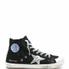 Golden Goose Baskets Homme Francy Cuir Suédé Noir Argenté -Golden Goose-boutique golde37776 pck20220314 1