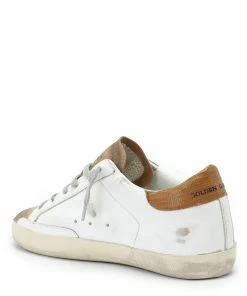 Golden Goose Baskets Superstar Cuir Blanc Glitter Marron -Golden Goose-boutique golde37823 pck20211117 3