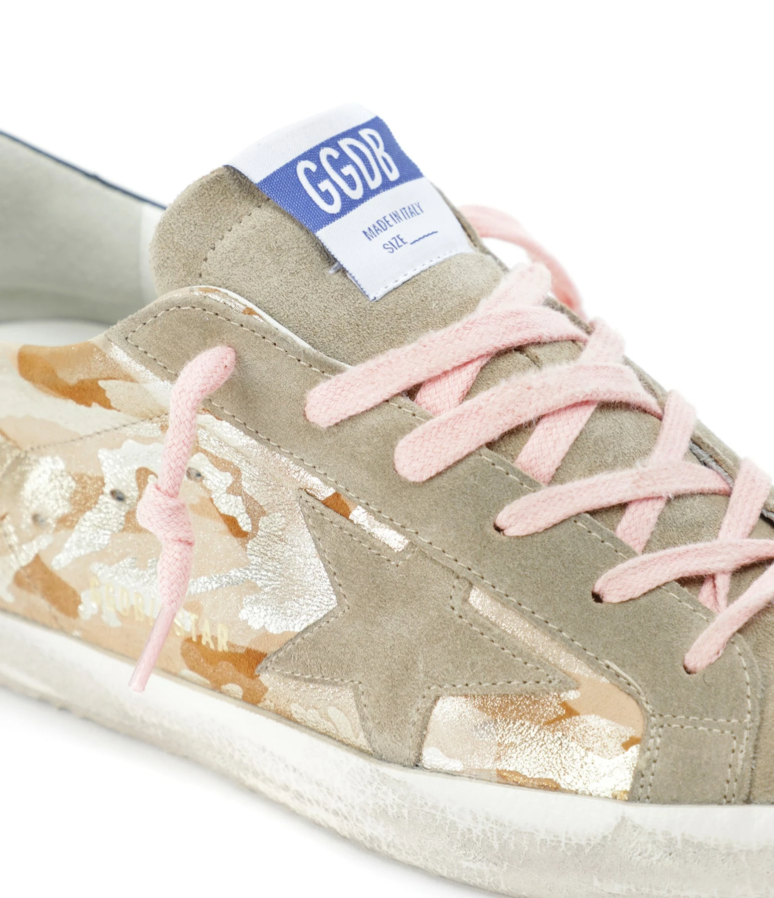 Golden Goose Baskets Superstar Cuir Militaire Doré 6 Golden Goose Baskets Superstar Cuir Militaire Doré – Image 4