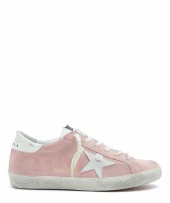 Golden Goose Baskets Superstar Cuir Suédé Rose