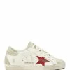 Golden Goose Baskets Superstar Cuir Blanc Rouge -Golden Goose-boutique golde37842 pck20220126 1