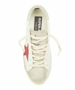 Golden Goose Baskets Superstar Cuir Blanc Rouge -Golden Goose-boutique golde37842 pck20220126 2