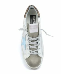 Golden Goose Baskets Superstar Cuir Blanc Bleu Léopard -Golden Goose-boutique golde37843 pck20220314 2