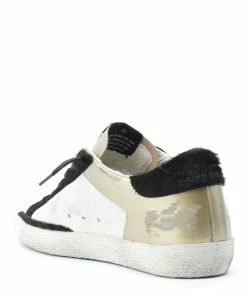 Golden Goose Baskets Superstar Cuir Noir Blanc Doré -Golden Goose-boutique golde37845 pck20220321 3