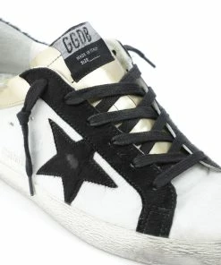 Golden Goose Baskets Superstar Cuir Noir Blanc Doré -Golden Goose-boutique golde37845 pck20220321 4