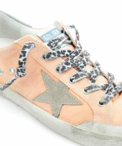 Golden Goose Baskets Superstar Toile Pêche -Golden Goose-boutique golde37847 pck20220314 4