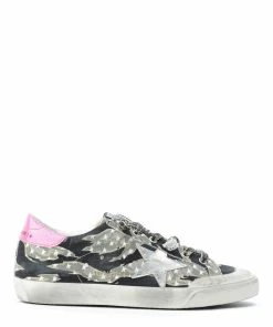 Golden Goose Baskets Superstar Vert Militaire Rose