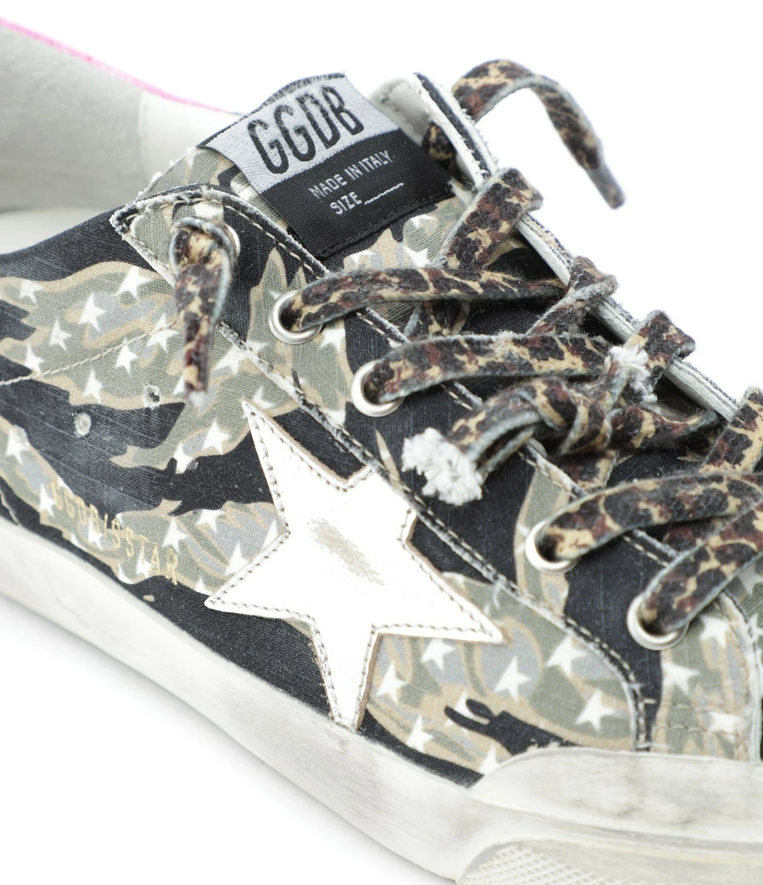Golden Goose Baskets Superstar Vert Militaire Rose 6 Golden Goose Baskets Superstar Vert Militaire Rose – Image 4
