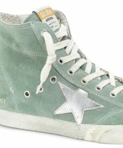 Golden Goose Baskets Francy Cuir Suédé Vert -Golden Goose-boutique golde37851 pck20220209 4