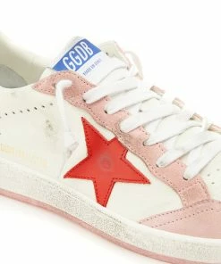 Golden Goose Baskets Ball Star Cuir Blanc Rose -Golden Goose-boutique golde37860 pck20220126 4