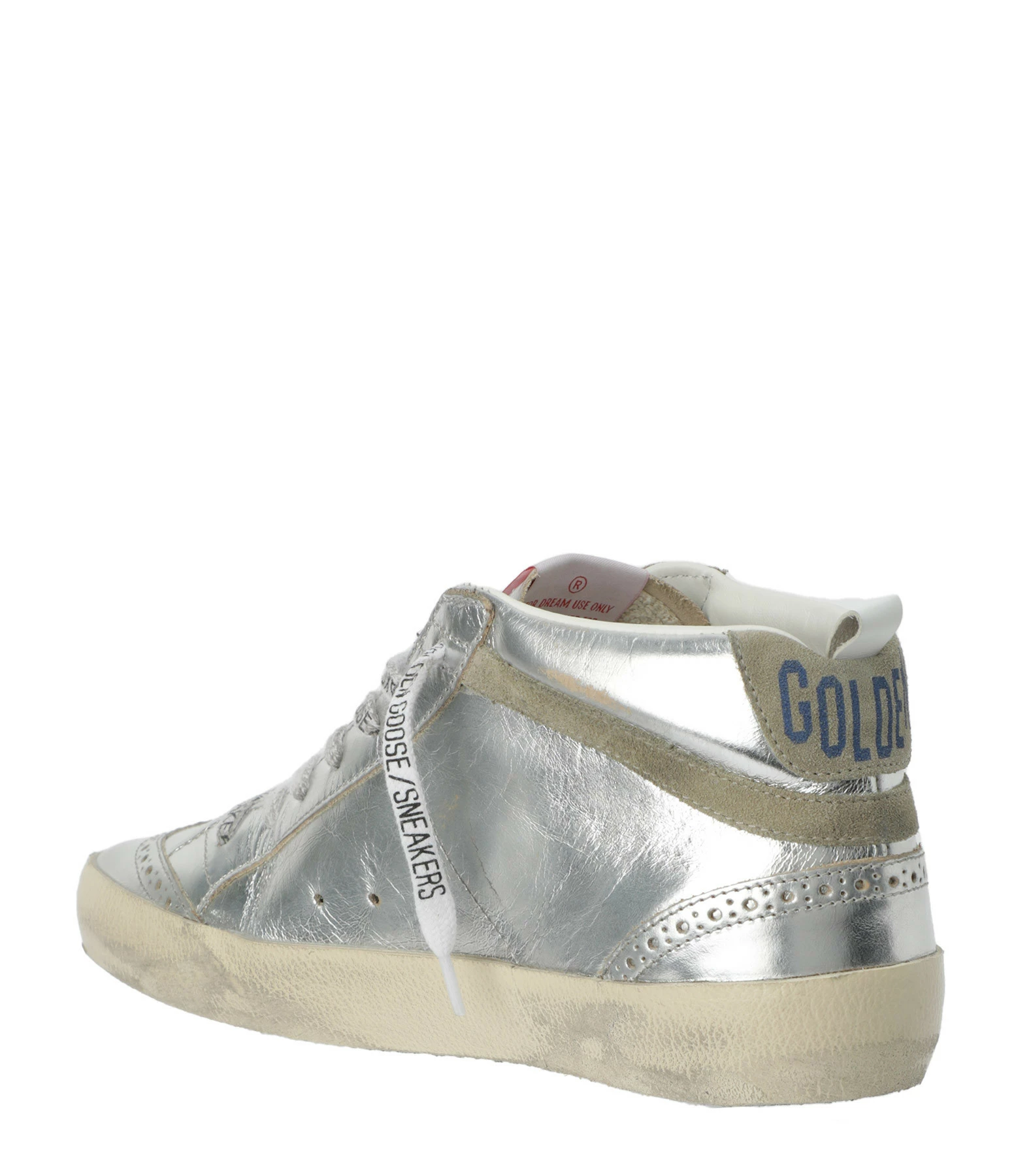 Golden Goose Baskets Mid Star Cuir Argenté 5 Golden Goose Baskets Mid Star Cuir Argenté – Image 3