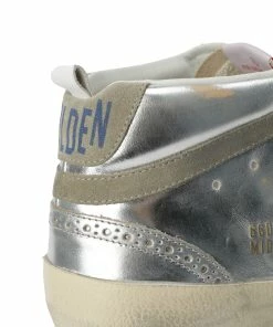 Golden Goose Baskets Mid Star Cuir Argenté 11 Golden Goose Baskets Mid Star Cuir Argenté -Golden Goose-boutique golde37863 pck20211224 4