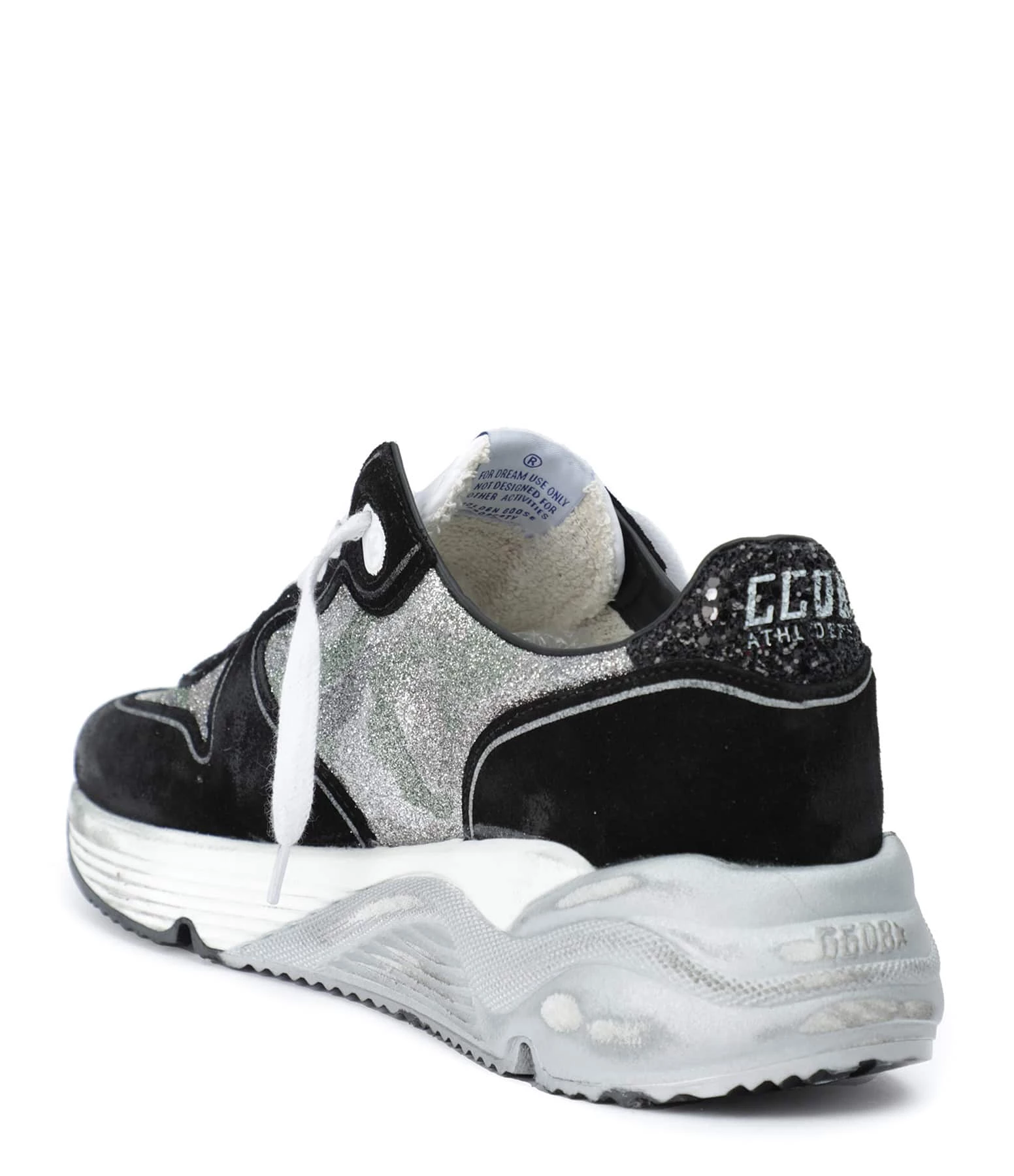 Golden Goose Baskets Running Cuir Noir Argenté 5 Golden Goose Baskets Running Cuir Noir Argenté – Image 3