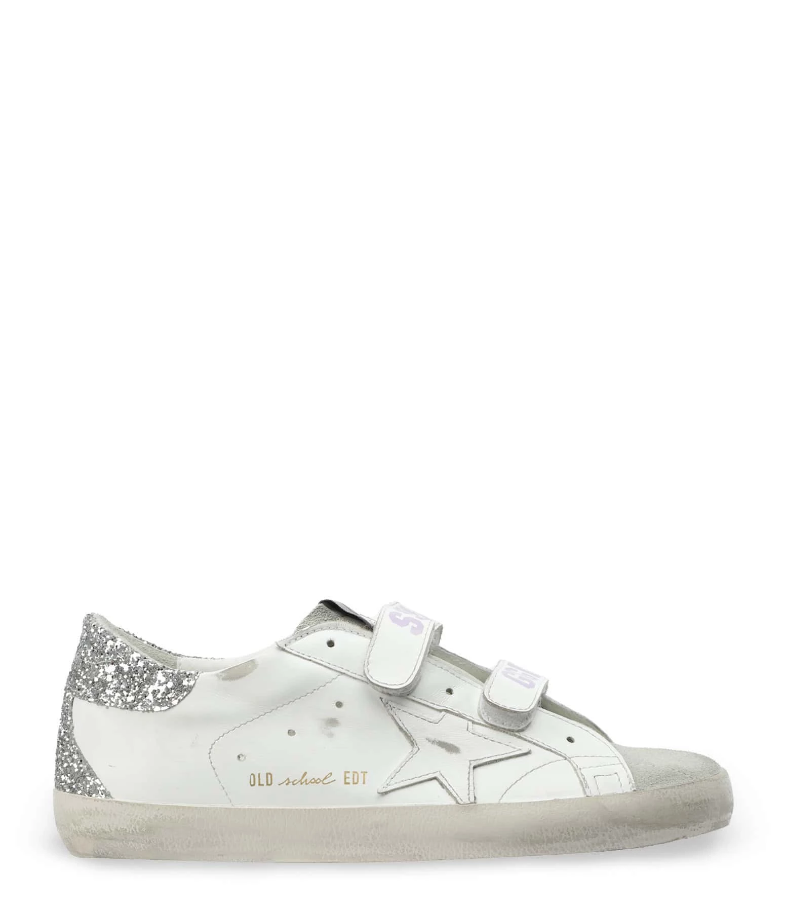 Golden Goose Baskets Old School Glitter Cuir Blanc 3 Golden Goose Baskets Old School Glitter Cuir Blanc