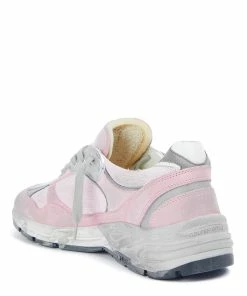 Golden Goose Baskets Homme Running Dad Cuir Suédé Rose Blanc -Golden Goose-boutique golde37871 pck20220228 3 1