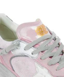 Golden Goose Baskets Homme Running Dad Cuir Suédé Rose Blanc -Golden Goose-boutique golde37871 pck20220228 4 1