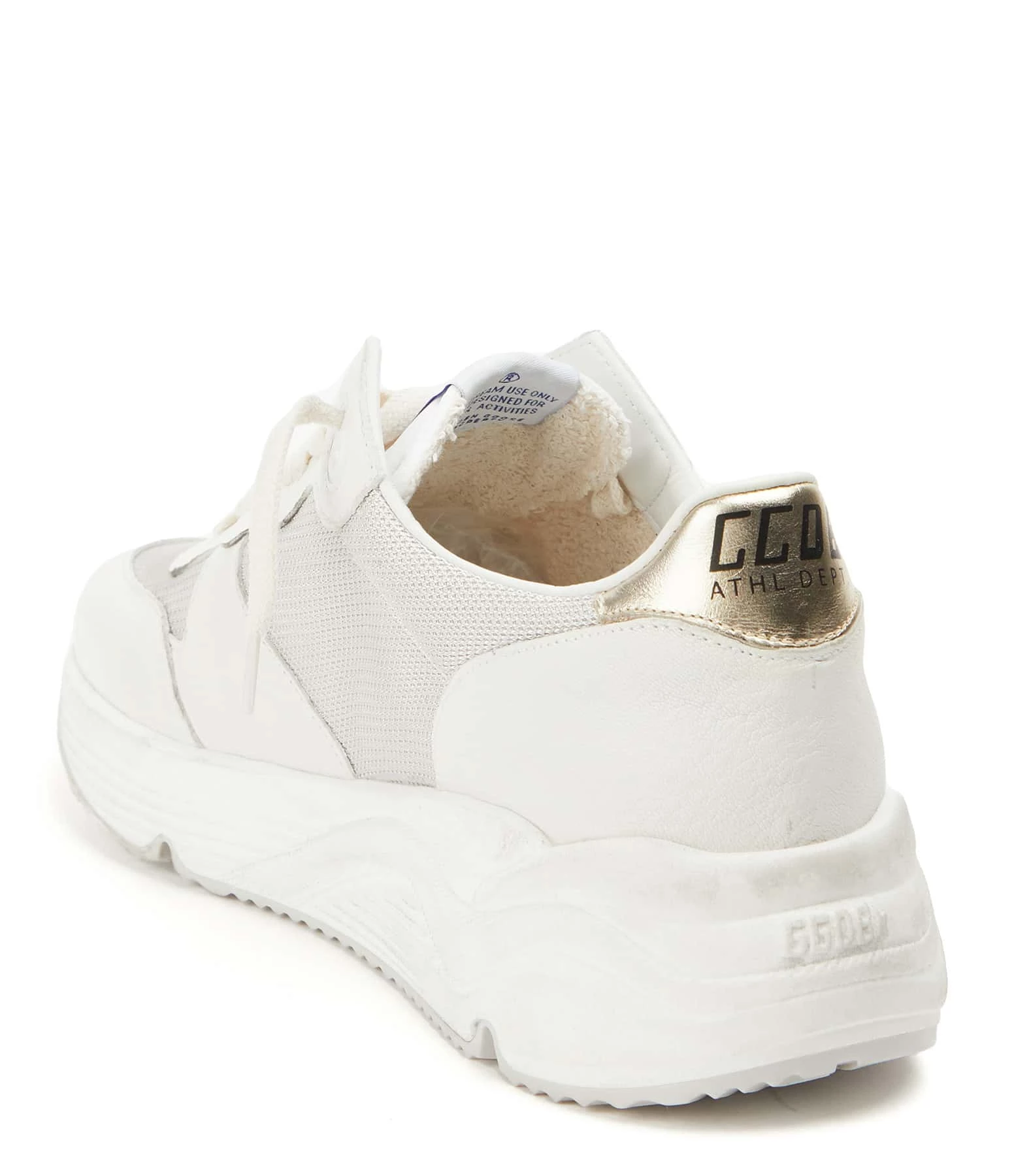 Golden Goose Baskets Running Cuir Blanc Argenté 5 Golden Goose Baskets Running Cuir Blanc Argenté – Image 3