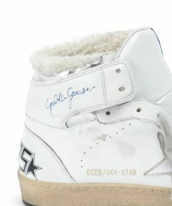 Golden Goose Baskets Sky Star Cuir Blanc Argenté -Golden Goose-boutique golde37876 pck20220209 4
